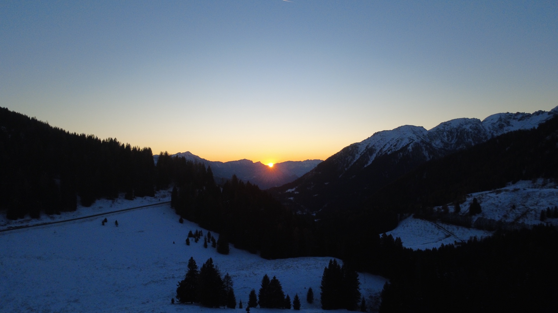 Alpes al ocaso