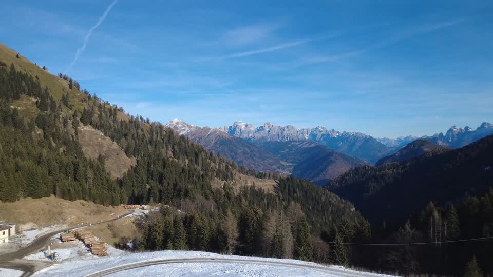 Perro en las Dolomitas